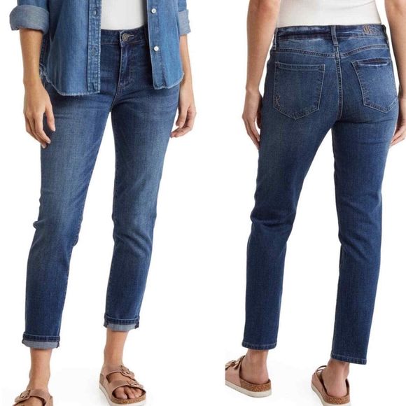 Kut from the Kloth Katy High Rise Ankle Straight Leg Jeans Sz 12 - Picture 1 of 6